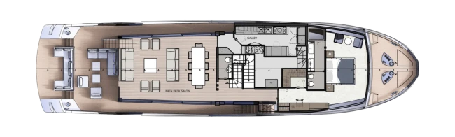 Layout Filippetti Yachts Navetta 28