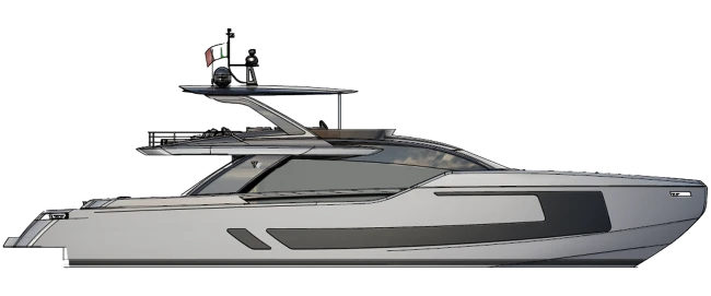 Layout Filippetti Yachts Flybridge 80