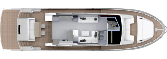 Layout Astondoa 66 Flybridge