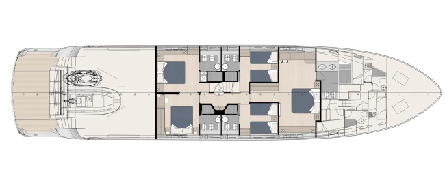 Layout Filippetti Yachts Flybridge 100