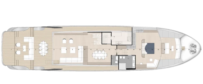 Layout Filippetti Yachts Navetta 32