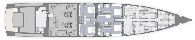 Layout Benetti Yachts B.Now 60M Oasis Deck