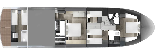 Layout Astondoa 66 Flybridge