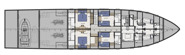 Layout Filippetti Yachts Navetta 35