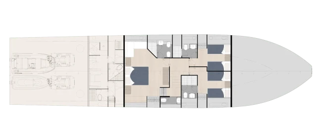 Layout Filippetti Yachts Flybridge 90