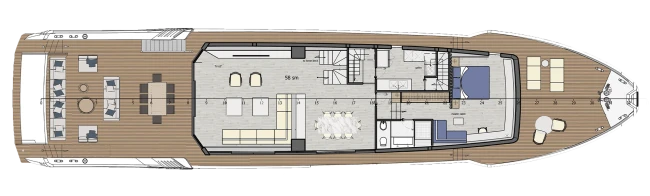 Layout Filippetti Yachts Navetta 35